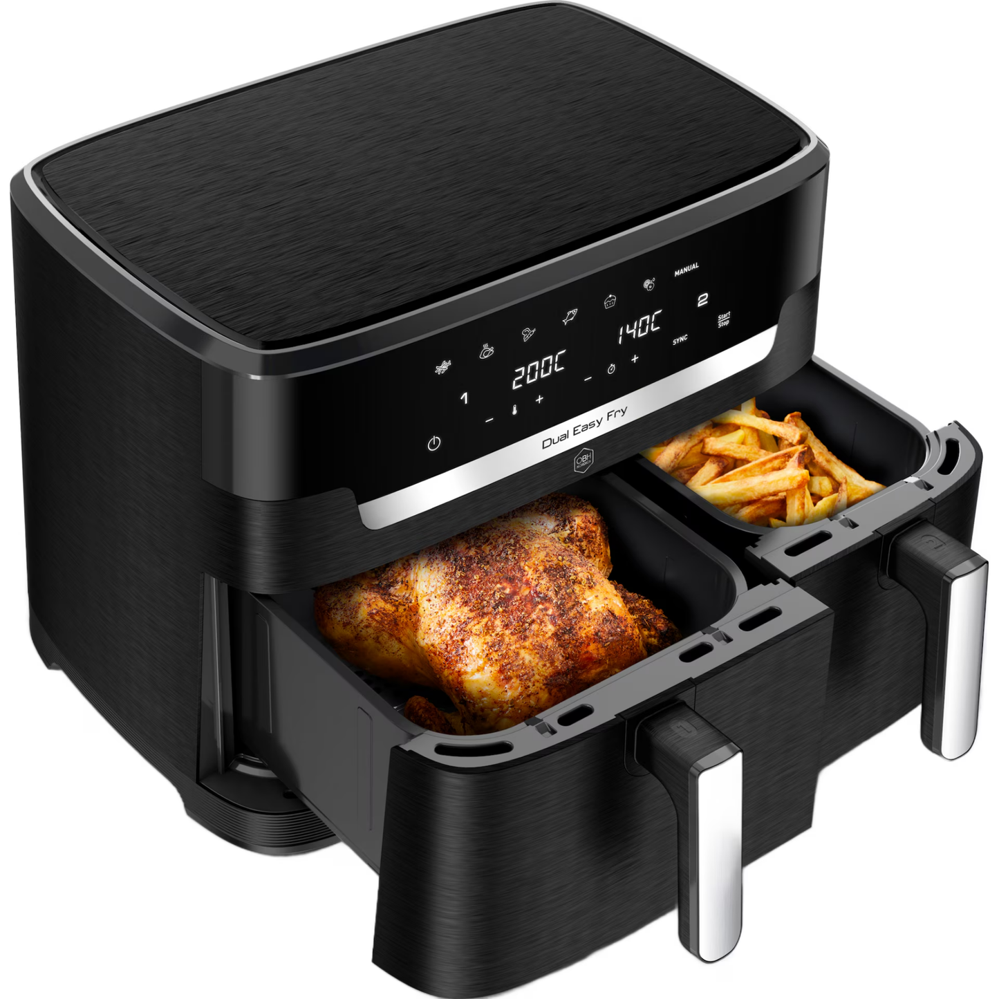 OBH Nordica XXL Dual Easy Fry airfryer AG9428S0 (sort)