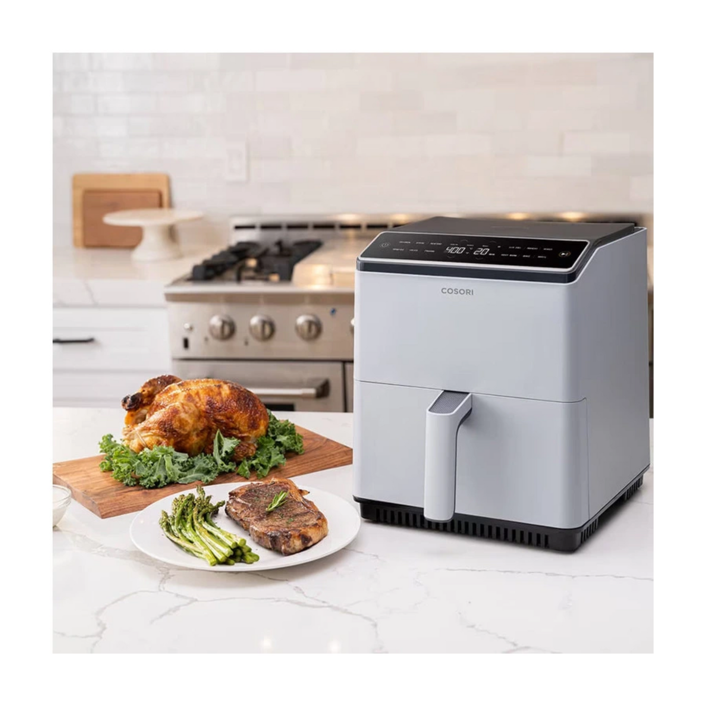 Cosori Dual Blaze Caf-P583S airfryer, lysegrå